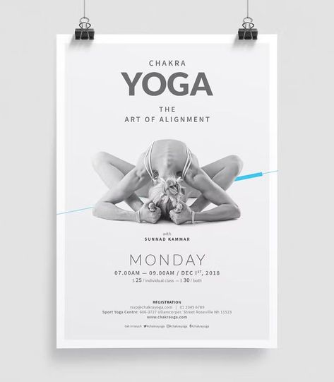 Yoga Poster/Flyer Template INDD, IDML. A3, A4 & Us Letter + Bleed. Yoga Poster Design, Class Poster Design, Yoga Flyer, Magazine Design Cover, Wellness Workshop, Yoga Master, Fitness Flyer, Arts And Crafts Storage, Class Poster