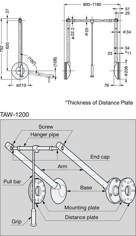 Sugatsune TAW Tallman Double Pull Down Closet Rod Line Drawing Pull Down Closet Rod, Pull Down Closet, 3d Max Tutorial, سلالم حلزونية, Apartment Closet, Apartment Closet Organization, Diy Steampunk, Organization Closet, Closet Hacks