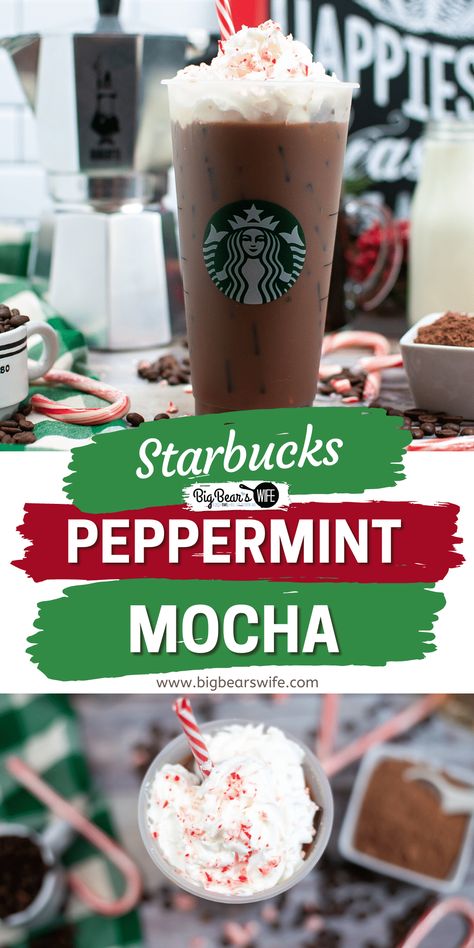 Peppermint Coffee Starbucks, Peppermint Mocha Starbucks Recipe, Peppermint Mocha Iced Coffee Recipe, Starbucks Iced Peppermint Mocha, Peppermint Mocha Coffee Recipe, Nespresso Peppermint Pinwheel Recipe, How To Make Peppermint Mocha At Home, Copycat Starbucks Peppermint Mocha, Peppermint Mocha Frappuccino Recipe