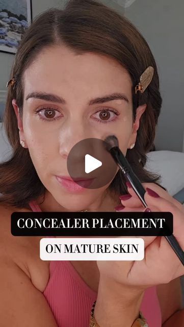 Kate | Makeup Tips on Instagram: "Concealer placement is so hugely important, especially when it comes to mature skin. Women with "sophisticated skin" can absolutely still wear concealer, we just have to be a bit more strategic. 😉  Let me know if you want to see a more in-depth video on this topic! I'm thinking of posting longer content so that we can really dive into "makeup struggles!" Let me know your thoughts! 💛  I'm using the corrector from @caliray and the Face Flex Concealer from @sarah.creal  The brush is the N14 from @thebkbeauty" Concealer Placement, Kate Makeup, Concealer Tips, Using Concealer, Aging Beauty, Anti Aging Beauty, Apply Makeup, October 2, How To Apply Makeup