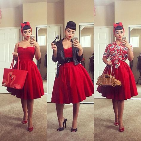 Rockabilly Fashion Outfits, Moda Pin Up, Pinup Photography, Rockabilly Looks, Rockabilly Pinup, Rockabilly Outfits, Rockabilly Style, Pin Up Outfits, Psychobilly