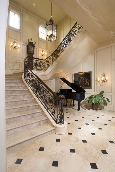 staircase design modern stair walls Staircase Design Modern Stair Walls, Luxurious Staircase, Home Staircase, Stair Walls, Luxury Staircase, Staircase Design Modern, Elegant Living Room Design, Architectural Design House Plans, Foyer Design