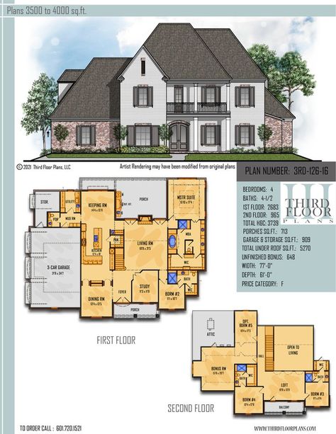 $1300.00 House Plan 9 sets 2900 Sq Ft House Plans 2 Story, 2 Story 4 Bedroom House Plans Main Floor Master, 4 Bedroom House Plans Open Floor 2 Story, 2 Story 4 Bedroom House Plans, Her Walk In Closet, Garage With Storage, House Plans 2 Story, Master Suite Bedroom, Farmhouse Designs