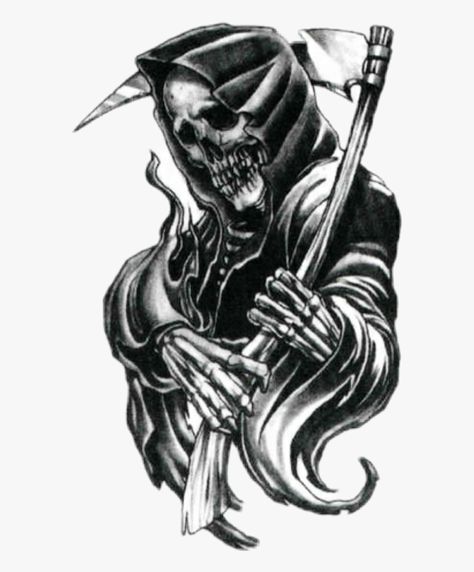 #grim Reaper - Reaper Tattoo Designs is a free transparent background clipart image uploaded by Paulina Drozd. Download it for free and search more on ClipartKey. Grimm Reaper Tattoo, Grim Reaper Tattoos, Grim Reaper Drawing, Evvi Art, Reaper Drawing, Evil Skull Tattoo, Grim Reaper Tattoo, Reaper Art, Reaper Tattoo