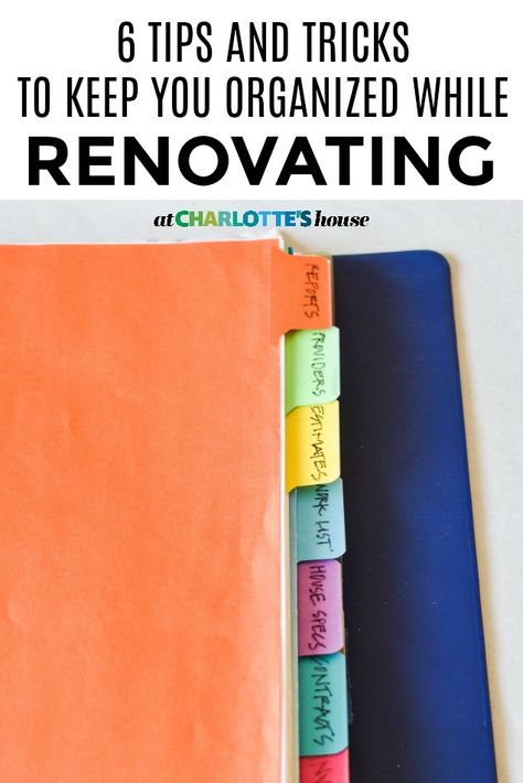 When we renovated our first house, this binder was critical in keeping me organized with all the estimates and details... see how I made this renovation binder. #organizing #renovation #tipsforrenovating #constructiontips Home Renovation Binder, Homeowner Binder, House Binder Organization, House Binder, Renovation Hacks, Renovation Planner, Office Tips, Easy Home Improvement Projects, Organization Printables