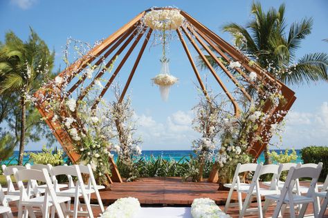 Riviera Maya | Mexico | destination wedding | wedding inspiration | Azul Beach Resort The Fives Playa Del Carmen Resorts, All Inclusive Wedding, Tropical Sun, Riviera Maya Mexico, Boda Mexicana, Destination Wedding Mexico, Dream Destination Wedding, Beach Ceremony, Beach Wedding Decorations