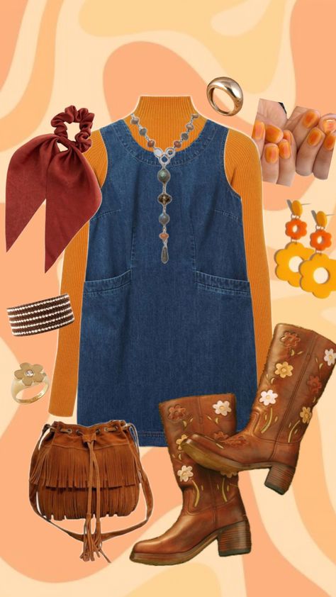 fun lil retro 60s/70s inspired outfit #oufitinspo #outfitideas #outfit #fashion #retro #vintage #60s #70s #boho #fyp #fypshuffle 70s Inspired Outfits, 70s Inspired Fashion, Retro 60s, 70s Boho, 70s Inspired, Vintage 60s, Modern Woman, Retro Vintage, Cool Outfits