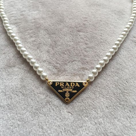 XV Jewellery on Instagram: “*sold* Prada tag pearl necklace, made from authentic Prada. In authentic box with authenticity certificate. £130 on our website 🙂” White Prada Necklace, Prada Necklace, Authenticity Certificate, Devil Wears Prada, Dream Jewelry, Style Board, Pearl Necklace, Prada, Concert