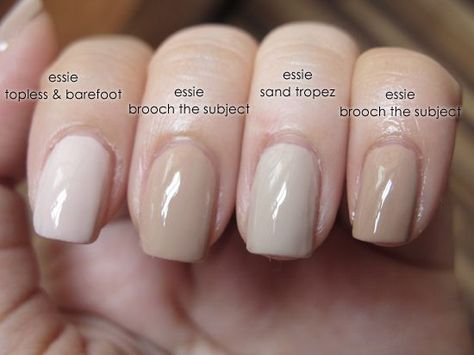 Sand Tropez, Beige Nail, Milky Nails, Nude Nail Polish, Manicure Gel, Essie Nail Polish, Essie Nail, Neutral Nails, The Subject