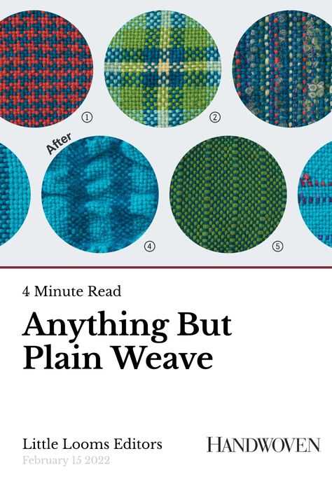 Think plain weave is boring? Think again! By adding in interesting textured yarns, color-and-weave patterns, and the like help ensure your plain weave will be anything but plain. Tartan Weaving Pattern, Plain Weave, Plain Weave Pattern, Basket Weaving Patterns, Animal Protein, Textured Yarn, Weaving Designs, Plant Fibres, Cascade Yarn