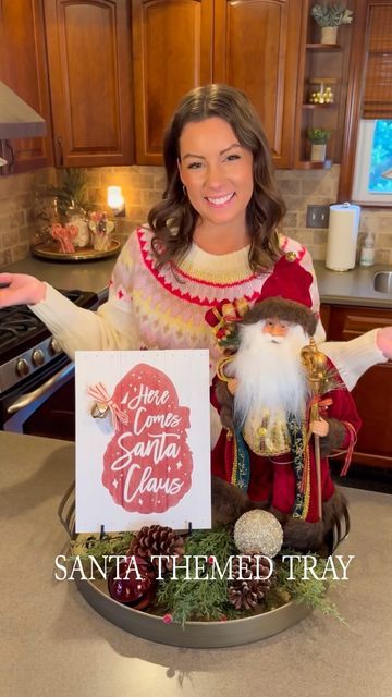 Decorating With Santas, Tray Styling, David Lee, Cute Signs, I Choose, Christmas Countdown, Christmas Decorating, Christmas Inspiration, Christmas Cheer