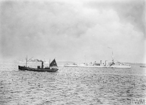 Unidentified warships of the Grand Fleet in Scapa Flow. Scapa Flow, Royal Navy, Sailing Ships, First World, The First, Navy