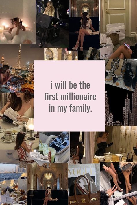 Manifesting Vision Board, Millionaire Mindset Quotes, Life Goals Future, Vision Board Images, Vision Board Wallpaper, Vision Board Photos, Self Made Millionaire, Business Woman Successful, Dream Vision Board