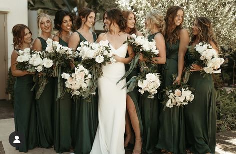 Green Bridesmaid, Jenny Yoo, Bridesmaid Style, Satin Bridesmaid Dresses, Luxury Wedding Dress, Wedding Mood, Ranch Wedding, Wedding Bridesmaid Dresses, Fairytale Wedding