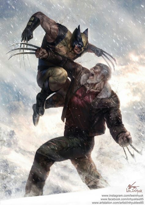 Wolverine and old man logan Wolverine Wallpaper, Old Man Logan, Wolverine Art, The Wolverine, Logan Wolverine, Wolverine Marvel, Uncanny X-men, Marvel Comics Art, Ms Marvel