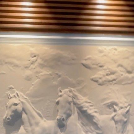 Stone Emotions on Instagram: "See how we brought our client’s wall to life and how the walls come alive with natural stone carving panels. We recently installed a horse carving, 50mm base with 35mm depth carving work, sandstone-made, at the entrance of a house. The client is very pleased with our on-time delivery and quality. For more information please visit our website www.stone-emotions.com or call 9982666712 #stoneemotions #luxuryhomes #luxuryliving #luxurydesign #homeentrance #homedecor # Stone Emotions, Horse Carving, 3d Wallpaper Living Room, The Client, Wallpaper Living Room, House Entrance, 3d Wallpaper, Stone Carving, A Horse