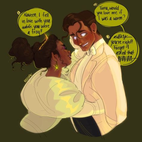 Tiana And Naveen, Disney Hercules, Online Comics, Stuck In My Head, 3 Am, Tableau Art, Pinturas Disney, Disney Princess Art, Princess Art