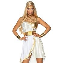 Grecian Goddess Costume, Pleated Flare Skirt, Leaf Headband, Grecian Goddess, Goddess Costume, Arm Cuffs, Outfits Hombre, Drape Sleeves, Leg Avenue