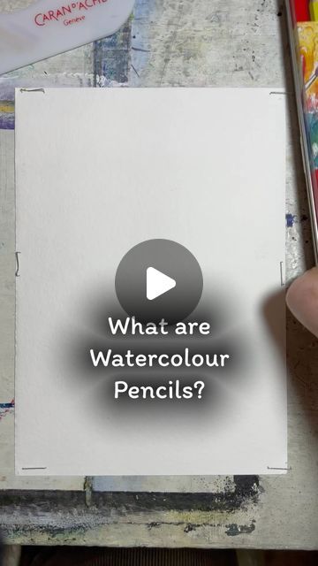 Watercolor Pencils Techniques, Watercolor Pencil Art, Watercolor Painting For Beginners, Basic Watercolor, Teaching Drawing, Learn Watercolor Painting, Watercolour Pencils, Water Color Pencil, Watercolor Art Journal