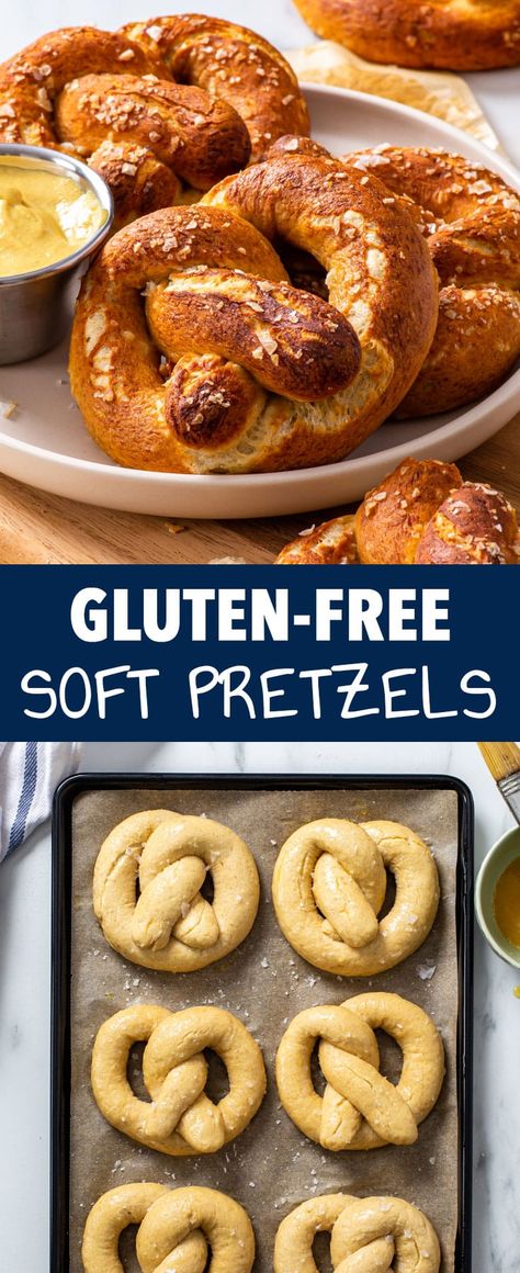 Gluten Free Soft Pretzel Recipe, Gluten Free Soft Pretzels, Gluten Free Recipes Side Dishes, Pretzel Recipe, Gluten Free Dough, Gluten Free Pretzels, Pan Sin Gluten, Soft Pretzel, Homemade Gluten Free