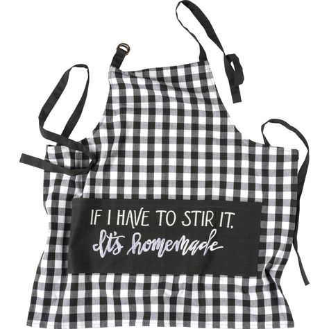 Item: #106752 - Shop Apron - If I Have To Stir It It's Homemade from Primitives By Kathy. Explore 1000s of industry leading products with fast shipping and wholesale prices. Homemade Aprons, Branded Aprons, Shop Apron, Floral Apron, Primitives By Kathy, Coffee Print, Long Island Ny, Chef Apron, Kitchen Apron