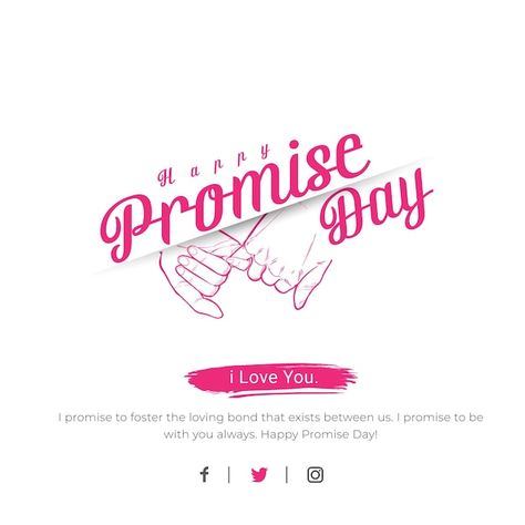 Vector happy promise day post | Premium Vector #Freepik #vector Promise Day, Happy Promise Day, Bollywood Couples, Cute Couple Art, Brochure Design, I Promise, Happy Valentines Day, Happy Valentine, Premium Vector