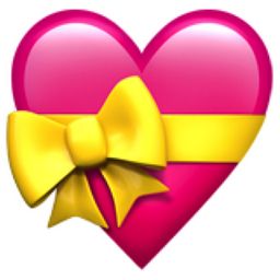 The Heart with Ribbon Emoji on iEmoji.com Ribbon Emoji, Heart With Ribbon, Iphone Png, Emoji List, Emoji Dictionary, Images Emoji, Emoji Characters, Ios Emoji, Iphone Emoji