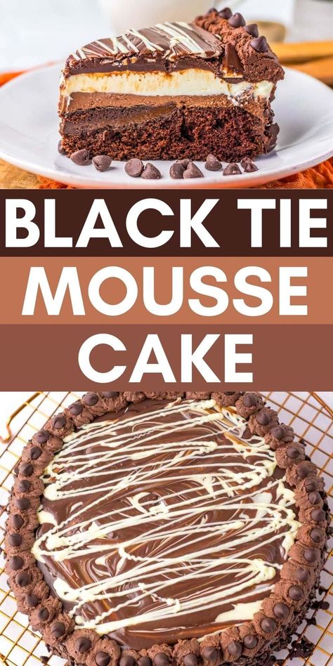 Craving a decadent dessert that tastes just like your favorite restaurant treat? This Olive Garden Copycat Black Tie Mousse Cake recipe is a must-try! Rich layers of chocolate and creamy mousse come together in this show-stopping dessert. Perfect for special occasions or a sweet indulgence at home. Black Tie Mousse Cake, Olive Garden Desserts, Moose Cake, Creamy Chocolate Cheesecake, Copycat Recipes Olive Garden, Olive Garden Copycat, Mousse Cake Recipe, Olive Garden Recipes, White Chocolate Mousse