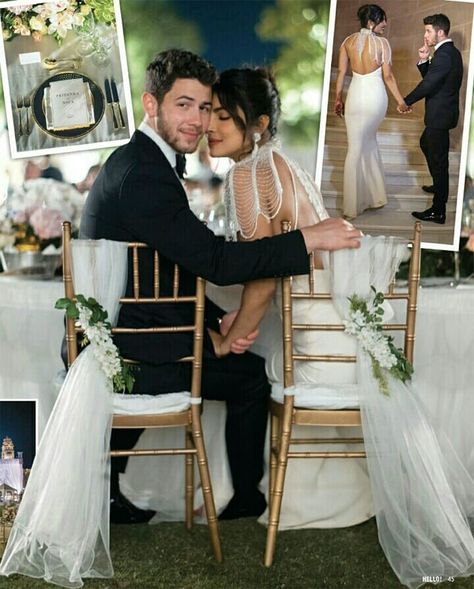 The wedding of two of the biggest stars of two of the largest film industries of the world is bound to be an eagerly anticipated event and the #Nickyanka nuptials sure lived up to all the hype that surrounded it.Earlier this year speculations of Priyanka Chopra and Nick Jonas‘ relationship, took over the global celebrity news sections. The couple put an end to the buzz by posting pictures of them at their intimate Roka ceremony at the actress’ home in Mumbai, only to start an even bigger wave بريانكا شوبرا, Priyanka Chopra Wedding, Royal Wedding Dresses, Wedding Decor Ideas, Royal Wedding Dress, Bollywood Couples, Christian Wedding, Nick Jonas, Hindu Wedding