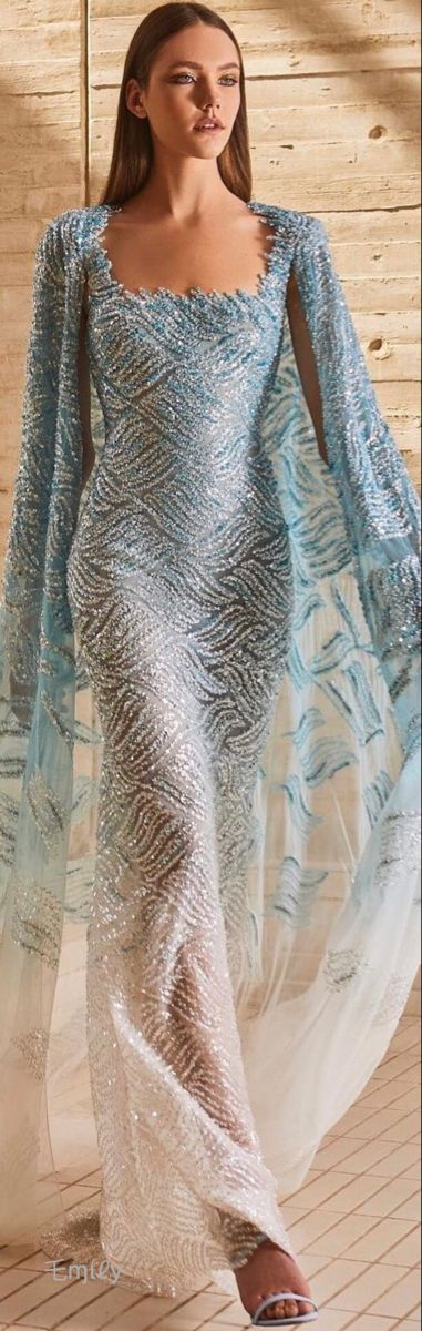 Tony Ward Couture, Cape Gown, Tony Ward, فستان سهرة, Chiffon Long Sleeve, Gowns With Sleeves, Glam Dresses, Summer 2022, Couture Collection