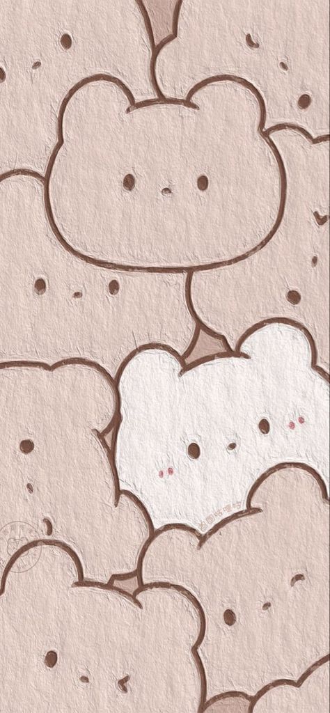 Cute Bear Backgrounds Aesthetic, Cute Wallpapers Aesthetic Bear, Cute Bear Wallpaper Aesthetic, Beige Kawaii Wallpaper, Aestich Wallpaper, Aesthetic Bear Wallpaper, Walpaper Wathsapp Aesthetic, Wallpaper Iphone Cute Girly, Bear Wallpaper Aesthetic