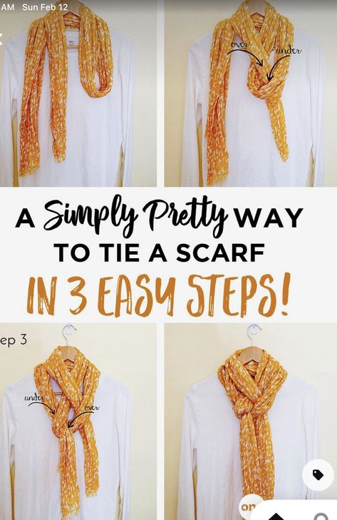 Scarf Hacks, Ways To Tie A Scarf, Scarf Wearing, Scarf Wearing Styles, Smart Closet, Ways To Tie Scarves, Interesting Fashion, Tie A Scarf, Scarf Ideas