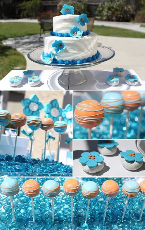 Bluey Cake Pop Ideas, Designer Desserts, Sweets Bar, Target Gift Card, Birthday Party Treats, Orange Baby Shower, Party Sweets, Bluey Birthday, Custom Desserts