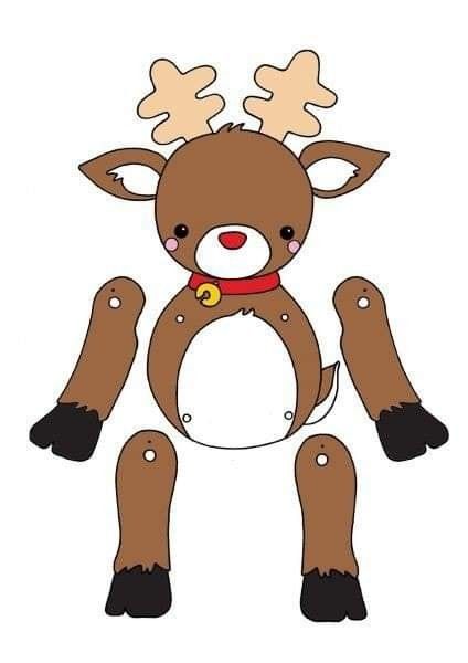 Reindeer Crafts For Kids, Christmas Reindeer Craft, Reindeer Crafts, Kindergarten Art Crafts, Baby Elephant Drawing, Easter Templates Printables, Printable Christmas Coloring Pages, Reindeer Craft, Christmas Crafts To Make