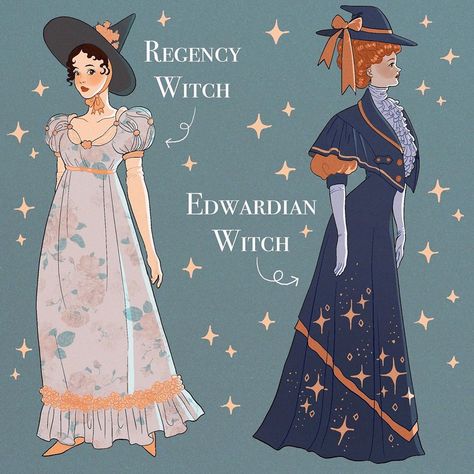 Flower Witch Character Design, Edwardian Fantasy Art, Regency Fantasy Art, Cosmic Witch Art, Edwardian Character Design, Regency Character Art, Regency Character Design, Regency Illustration, Edwardian Witch