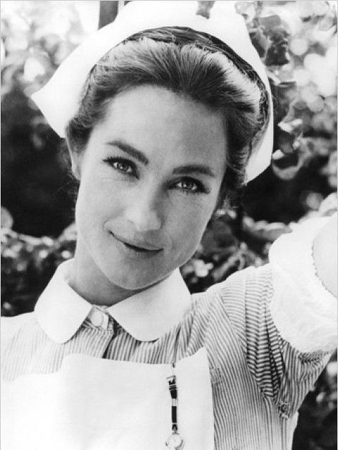 Nurse | Shirley Anne Field from the film 'Alfie'. | Nurses Uniforms and Ladies Workwear | Flickr Yvonne Romain, Shirley Anne Field, Julie London, Black Museum, Nursing Cap, Nurse Uniform, English Actresses, Work Wear Women, Vintage Hollywood