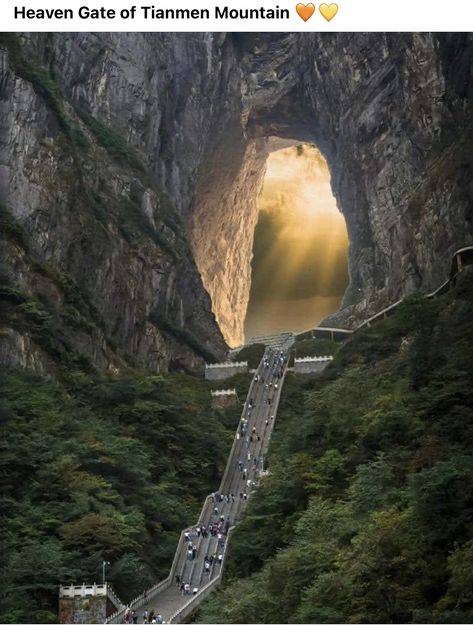 Heavens Gate China, Gate To Heaven, Gate Of Heaven, Tianmen Mountain, Mountains Flowers, Heaven's Gate, Land Before Time, Pure Air, Communist Party