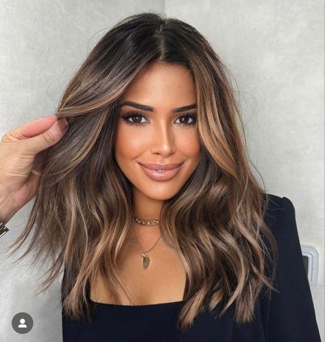 Baylage Hair, Brunette Hair With Highlights, Best Hair Oil, Oval Face Hairstyles, Spring Hair Color, Brunette Balayage Hair, Brown Hair Balayage, Balayage Brunette, Hair Color And Cut