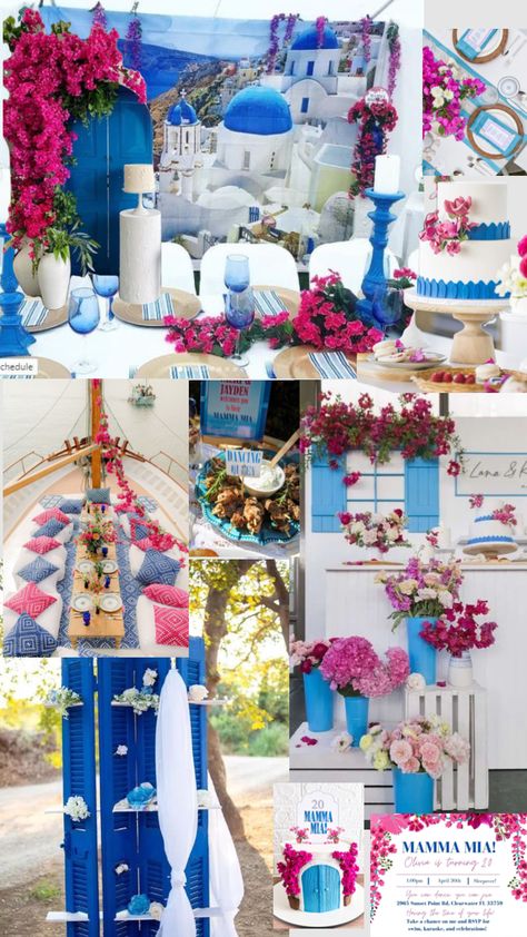 Mamma Mia Wedding, 17th Birthday Ideas, Prom Themes, Matric Dance, Prom Decor, 13th Birthday Parties, Mama Mia, 17th Birthday, Bach Party