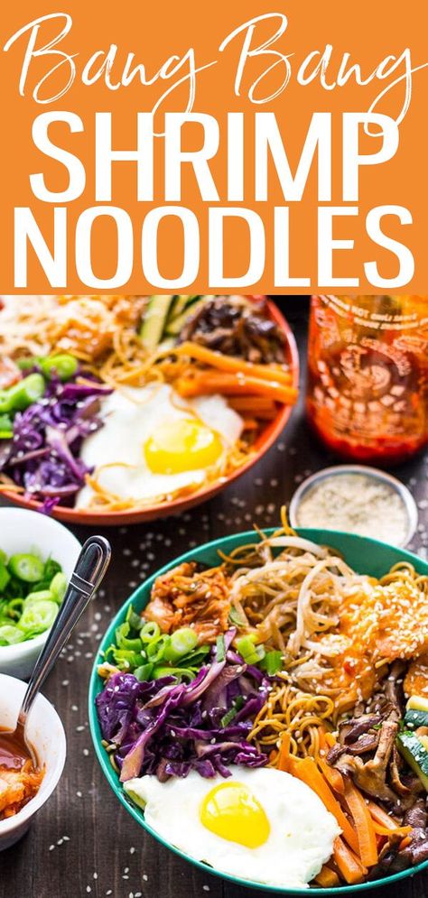 High Protein Noodle Bowl, Shrimp Noodle Bowl, Linguine Carbonara, Bibimbap Bowl, Best Healthy Breakfast, Shrimp Noodles, Fries Chicken, Bowls Recipes, Protein Meal Prep