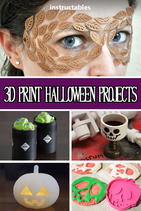 Cricut And 3d Printer, 3d Print Files Free Printable, 3d Printing Ideas Halloween, Halloween 3d Print, Halloween 3d Printing, Resin Printing 3d, 3d Printing Ideas Diy, 3d Printing Ideas Creative, 3d Printer Jewelry