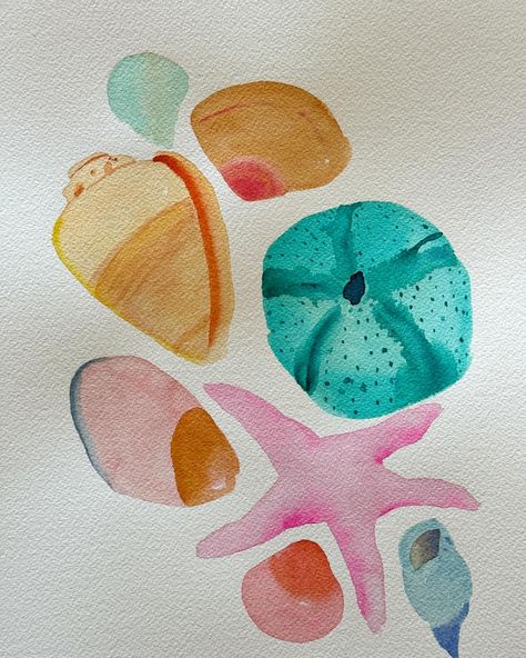 New Art Just In! Beach Inspired watercolors by @ashleyainsworthart and infamous umbrellas by @ebdickey.art . Shop now under new arrivals on www.lizapruitt.com. #beachlife #newart #lizapruittart Watercolor Fish, Loose Watercolor, Arches Paper, Sand Dollar, Ocean Animals, Beach Inspired, Pink And Yellow, Watercolor Cards, Infamous