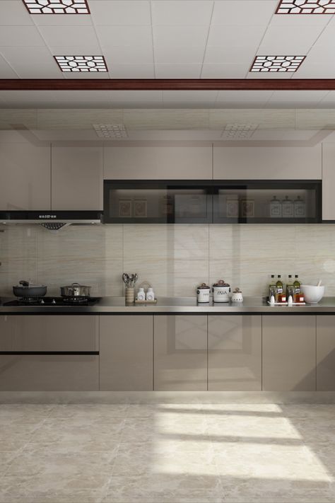 Acrylic kitchen offers an incredible, mirror-like style and panache to your cooking space. Glossy Kitchen Cabinets Modern, Acrylic Kitchen Cabinets, Acrylic Kitchen, Glossy Kitchen, Contemporary Kitchen Cabinets, Kitchen Design Color, Kitchen Cupboard Designs, Kabinet Dapur, Modern Kitchen Cabinet Design