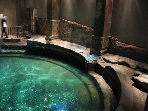 I want to take a Roman Bath Roman Bath House, Large Bathtub, Bath Aesthetic, Big Baths, Roman Architecture, Roman Baths, Bath House, Abstract Canvas Art, Pretty Places