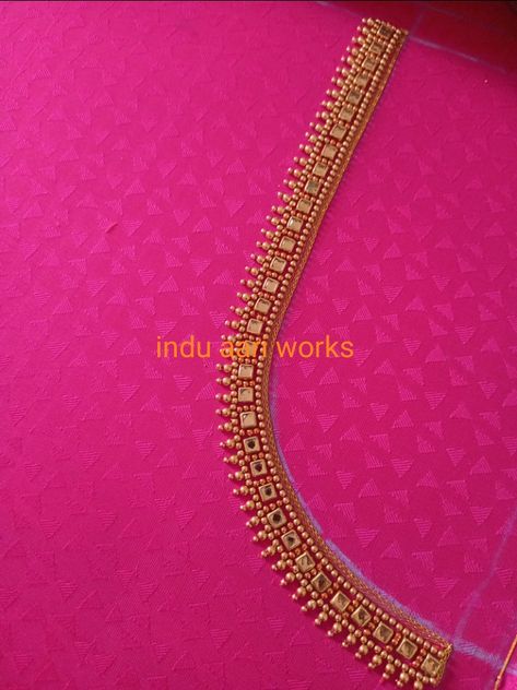 Simple Aari Neck Designs For Blouses, Simple Hand Embroidery Designs For Blouse Neck, Arai Work Blouse Design, Maroon Blouse Aari Work Designs, 1000rs Aari Work Blouse Design, Simple Aari Work Blouse Design 500 Rs, Aari Simple Blouse Design 1000, Aari Work Blouse Simple Design 1000 Rs, 1000 To 1500 Range Aari Work Blouses