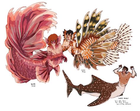 Humanoid Creatures, Mermaid Drawings, Mermaids And Mermen, Fantasy Creatures Art, Monster Design, Fantasy Concept Art, Mermaid Art, Fantasy Inspiration, Dragon Art