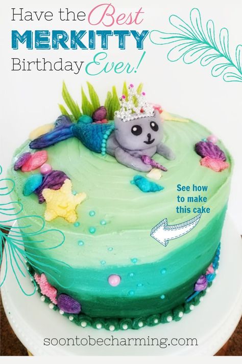 Purrmaid Party, Mercat Cake, Easy Kids Party, Cheap Birthday Party, Birthday Cakes For Girls, Girls Birthday Cakes, Birthday Cake For Cat, Birthday Cake Decorations, Novelty Birthday Cakes