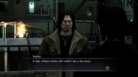 #yakuza saejima taiga yakuza 4 meme Saejima Taiga Yakuza, Saejima Taiga, Da Rules, Dragon Quest, Memes, Funny, Movie Posters, Film Posters