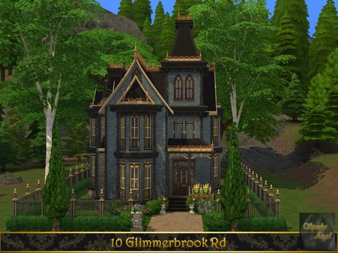 The Sims Resource - 10 Glimmerbrook Rd Glimmerbrook House, Sims 4 Glimmerbrook, Eco Lifestyle, Golden Life, Jungle Adventure, Sims House Design, Island Living, Romantic Garden, Outdoor Retreat