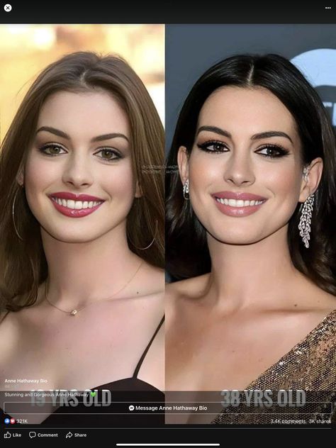 Anne Hathaway Makeup, Bridal Hair Looks, Anne Hathaway Hair, Hair For Brunettes, True Winter Color Palette, Contrast Makeup, Makeup For Wedding, Ann Hathaway, Goddess Women